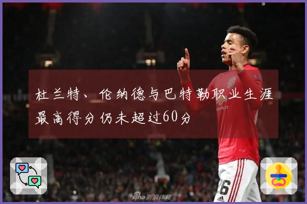 杜兰特、伦纳德与巴特勒职业生涯最高得分仍未超过60分