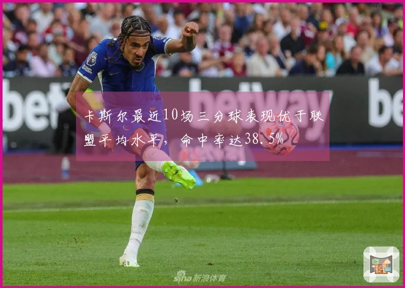 卡斯尔最近10场三分球表现优于联盟平均水平，命中率达38.5%