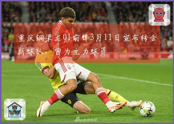 重庆铜梁龙01前锋3月11日宣布转会新球队，曾为主力球员